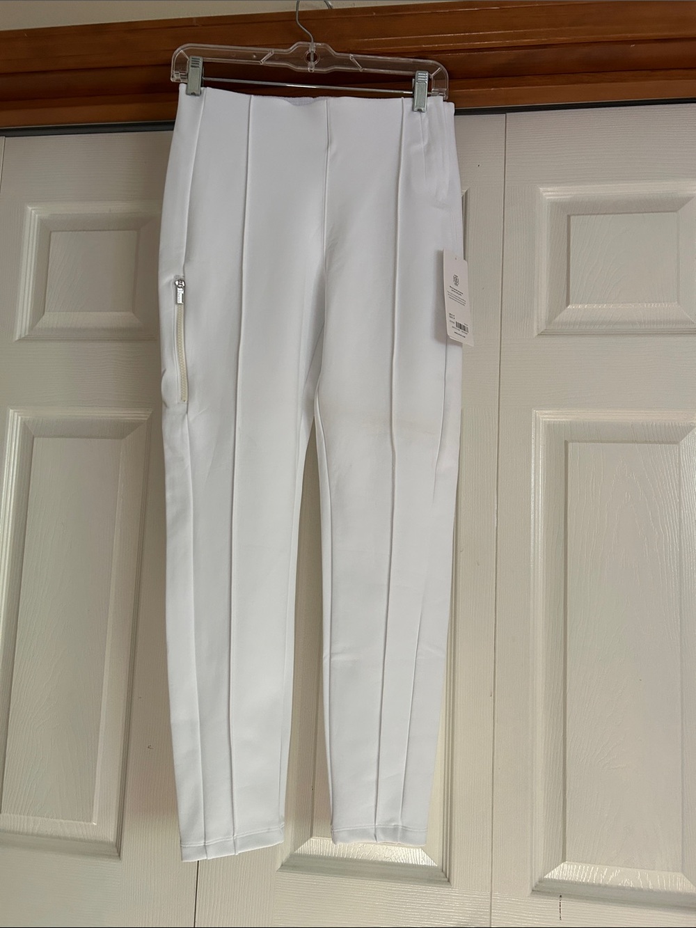 Athleta White Women’s Tech Slim Stretch Pants with Zip Detail